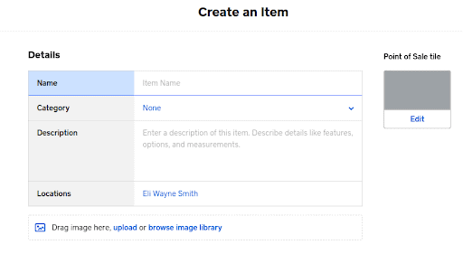 Create Items