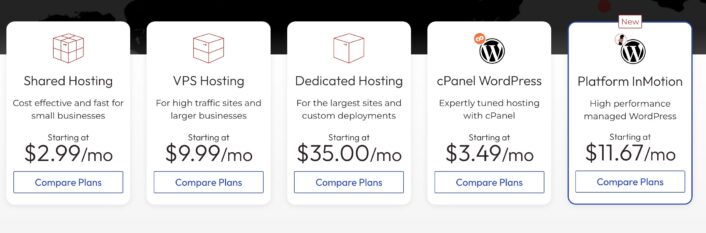 inmotion hosting pricing